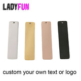 Stainless Steel Rectangle Charms 10*40mm DIY Pendant 10pcs