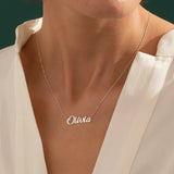 NamePlate Necklace,Custom Name Necklace,Name Necklace Gold