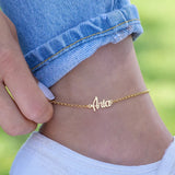 Personalized Name Anklet Stainless Steel Leg Chain Foot Jewelry