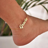 Personalized Name Anklet Stainless Steel Foot Jewelry