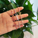 Personalized Zircon Letter Bracelet for Women