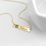 Nameplate Couple Bracelet Stainless Steel Chain ID Tag Bracelet