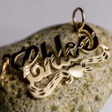Personalized Nameplate Single Layer Frosting Necklace