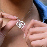 Personalized Names Heart Necklace for Mothers