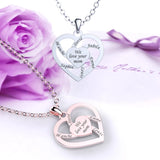 Personalized Names Heart Necklace for Mothers