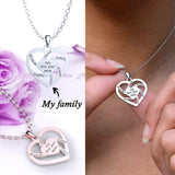 Personalized Names Heart Necklace for Mothers