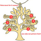 Personalized Life Tree Necklace for Women Stainless Steel Jewelry