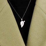 Cupids Arrow Heart Pendant Necklace Valentine Gift for Her