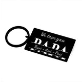 Family Keychain, Personalized Gift for Daddy, Christmas Birthday Present