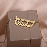 18K Plated Name Pendant Women's Necklace