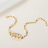 Personalized Stainless Steel Letter Bracelet with Natural Pearls