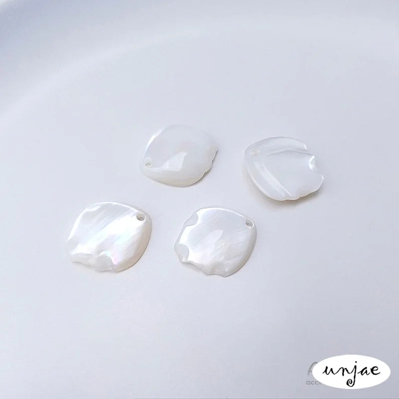 Natural Cat-Eye Shell Fish Petal Pendant DIY Jewelry Earring Accessories