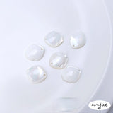 Natural Cat-Eye Shell Fish Petal Pendant DIY Jewelry Earring Accessories