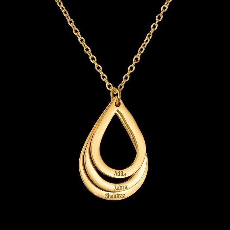 Family Necklaces Personalized Jewelry Stainless Steel
