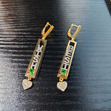 Personalized Letter Copper DIY Slider Pendant Necklace Women