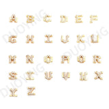 Personalized Letter Copper DIY Slider Pendant Necklace Women