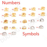 Personalized Letter Copper DIY Slider Pendant Necklace Women