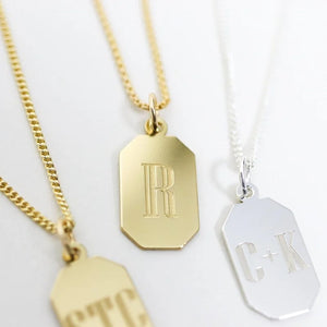 Personalized Nameplate Choker Necklace for Men