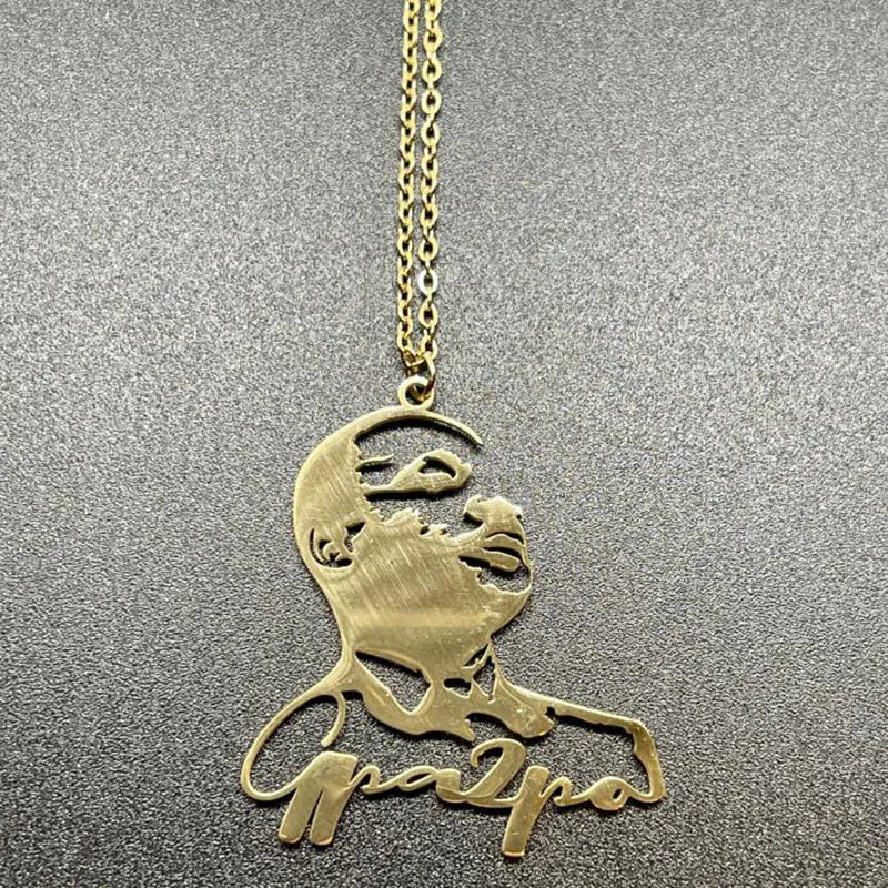 Letter Face Personality Necklace Choker Chain Jewelry