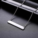 Name Necklace Personalized Engraved Stainless Steel Pendant