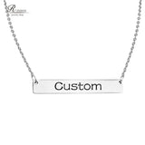 Name Necklace Personalized Engraved Stainless Steel Pendant