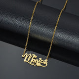 Heart Necklace Personalized Stainless Steel Name Pendant Jewelry