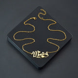 Heart Necklace Personalized Stainless Steel Name Pendant Jewelry