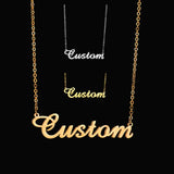 Personalized Letter Choker Necklace with Stainless Steel Initials