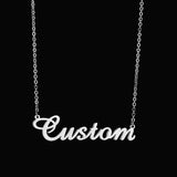 Personalized Letter Choker Necklace with Stainless Steel Initials