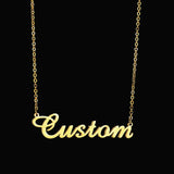 Personalized Letter Choker Necklace with Stainless Steel Initials