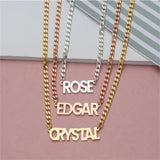 Personalized Name Guban Chain Stainless Steel Necklace for Women