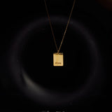 Personalized Photo Engraved Name Necklace with Pendant