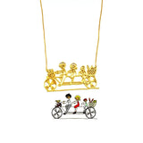 Kids Drawing Necklace Personalized Gift NL2697