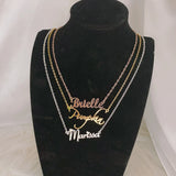 Personalized Name Choker Necklace for Women Girls