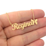 Personalized Name Choker Necklace for Women Girls
