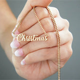 Personalized Name Necklace with Box Chain - Letter Choker Jewelry for Women