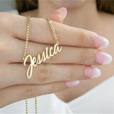 Personalized Name Necklace with Box Chain - Letter Choker Jewelry for Women