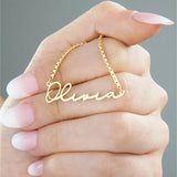 Personalized Name Necklace with Box Chain - Letter Choker Jewelry for Women