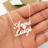 Heart Name Pendant Choker Necklaces for Couple