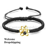 Dog Paw Projection Bracelet Personalized Photo Pendant
