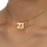 Number Necklace Sports Jewelry Anniversary Date Pendant Birth Years