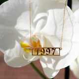 Numerals Necklace Date Necklace Personalized Stainless Steel Necklace for Women