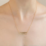 Numerals Necklace Date Necklace Personalized Stainless Steel Necklace for Women
