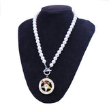 Custom OT Clasp Masonic OES Pearl Necklace