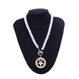 Custom OT Clasp Masonic OES Pearl Necklace