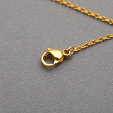 Old English Double Letters Necklace Personalized Nameplate Necklace For Women