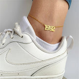 Old English Ankle Bracelets Summer Sandals For Women
