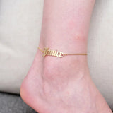 Customized Stainless Steel Anklets for Her