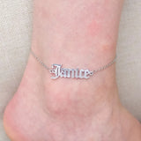 Customized Stainless Steel Anklets for Her