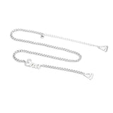 Stainless Steel Bra Chain Nameplate Cuban Chain Women Accessories